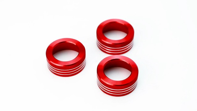 Amazon.com: iJDMTOY 3pcs Red Anodized Aluminum AC Climate Control